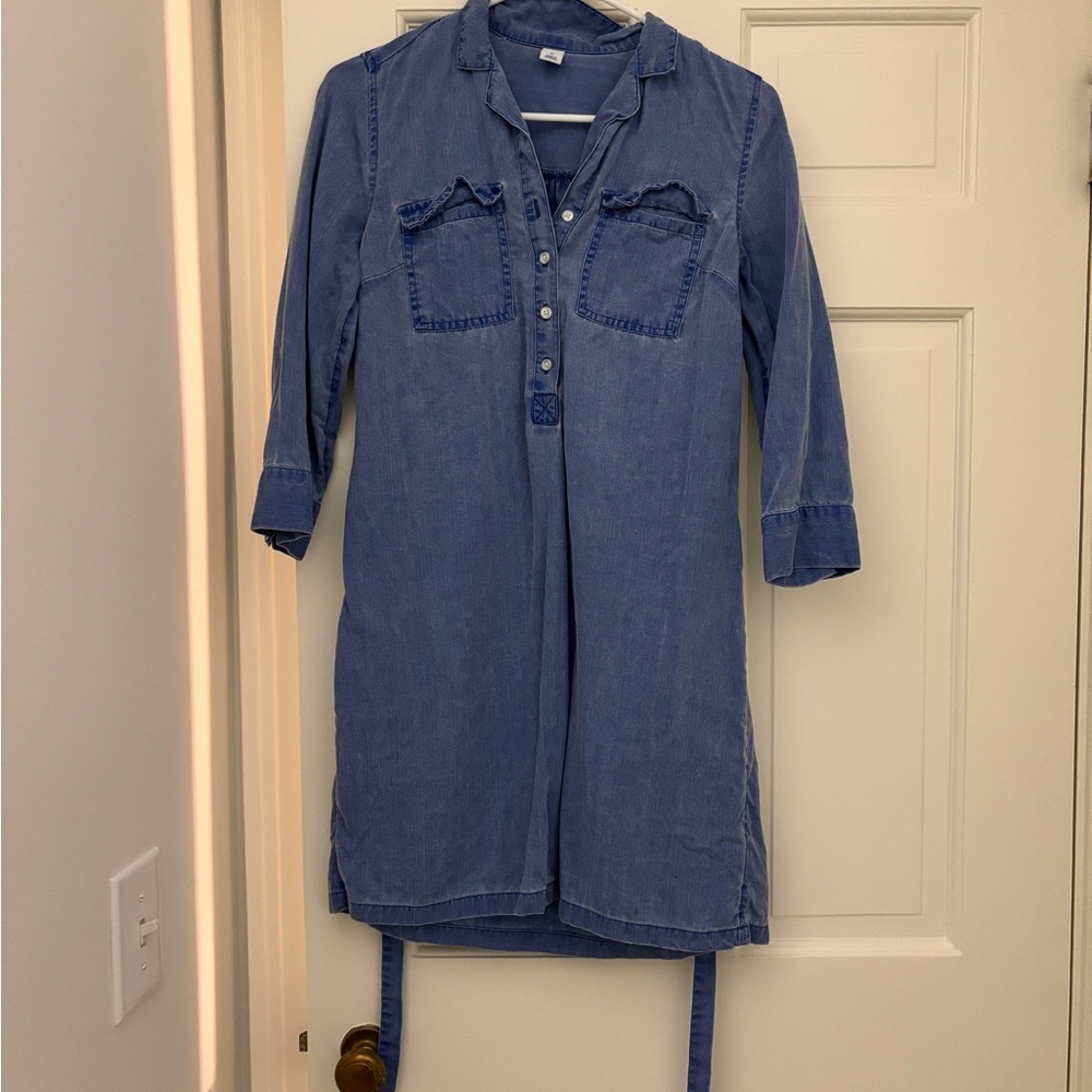 Blue Denim Shirt Dress
